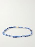 Luis Morais - 14-Karat Gold Glass Beaded Bracelet