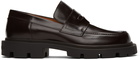 Maison Margiela Brown Leather Loafers