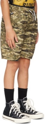Molo Kids Brown & Khaki Jurassic World Edition Neal Swim Shorts