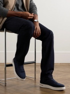 Loro Piana - Newport Walk Storm System® Suede-Trimmed Shell Sneakers - Blue
