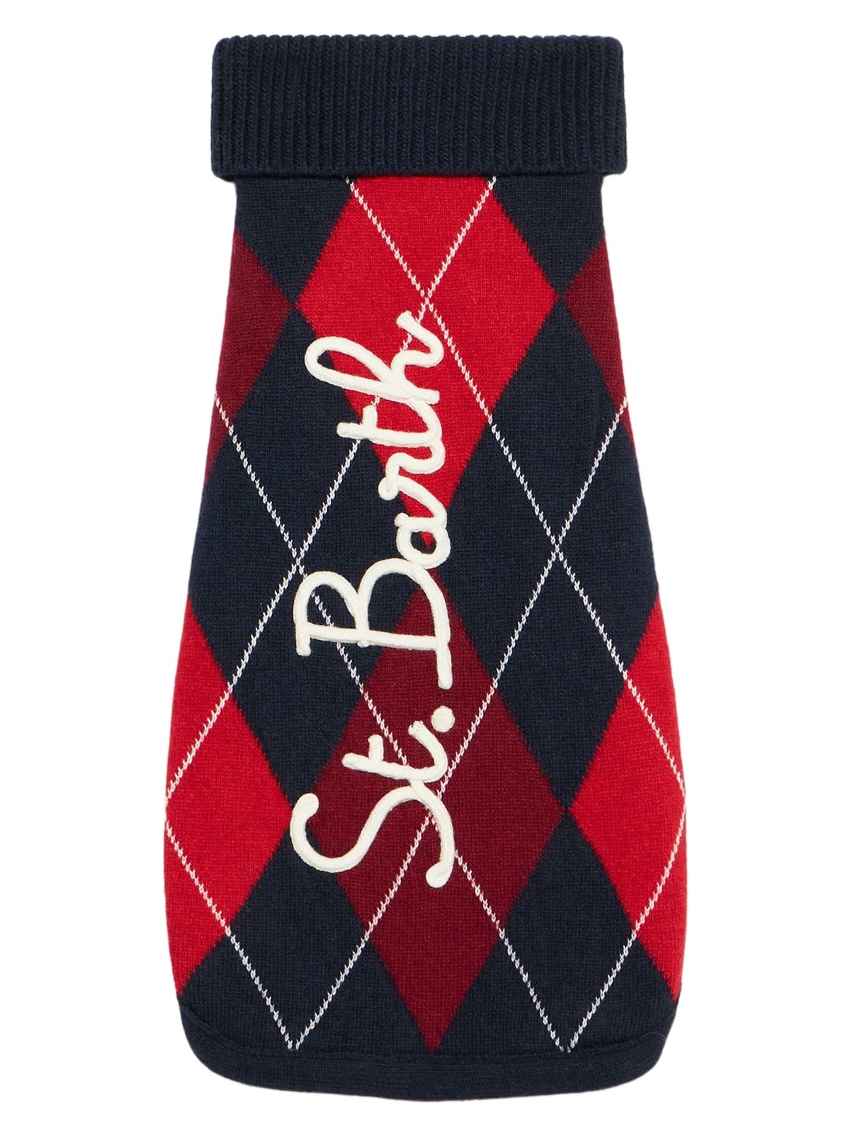 MC2 Saint Barth Dog Sweater With Argyle Print