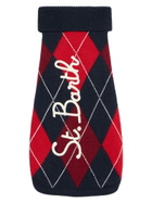 MC2 Saint Barth Dog Sweater With Argyle Print