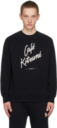 Maison Kitsuné Black 'Café Kitsuné' Sweatshirt