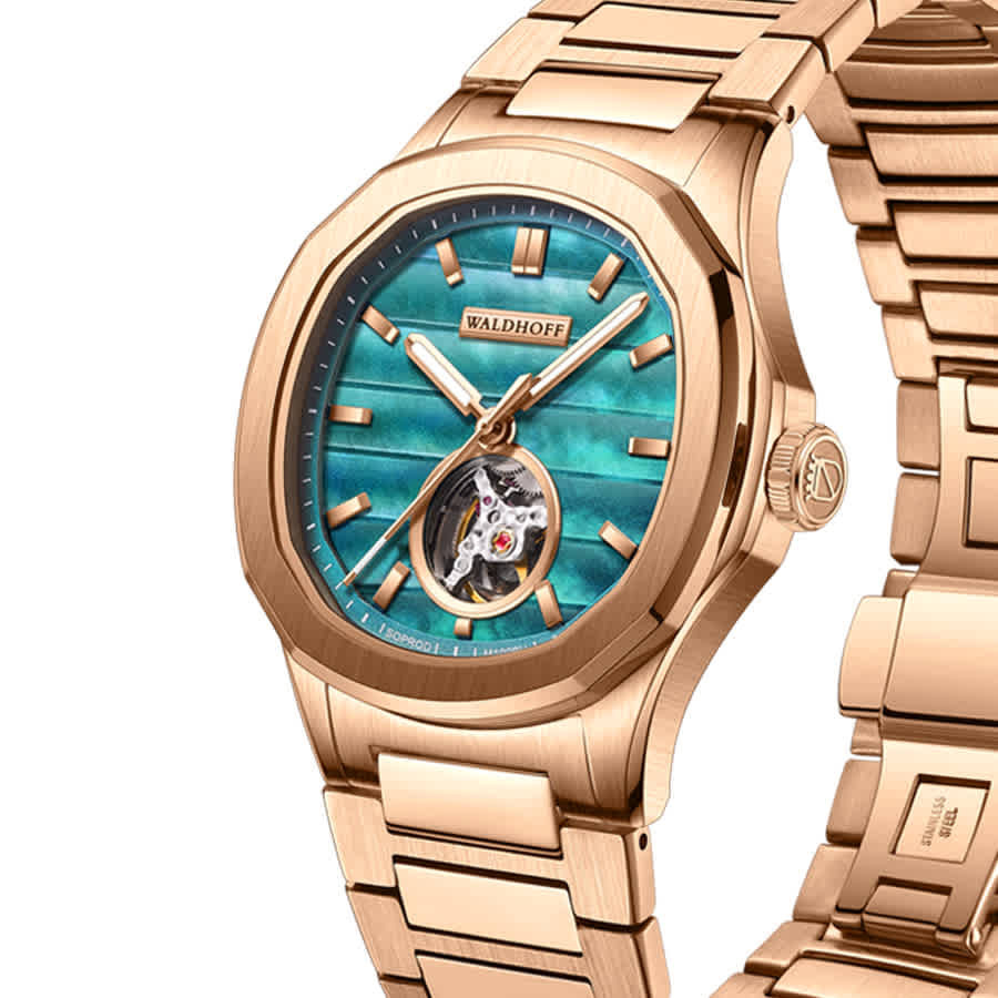 Waldhoff Navigator Automatic Blue Mother of Pearl Dial Mens Watch MW-22-FM
