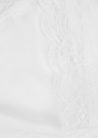 Hanro White Lace-trimmed Briefs