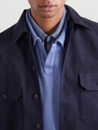 Massimo Alba - Aruba Linen and Cotton-Blend Polo Shirt - Purple