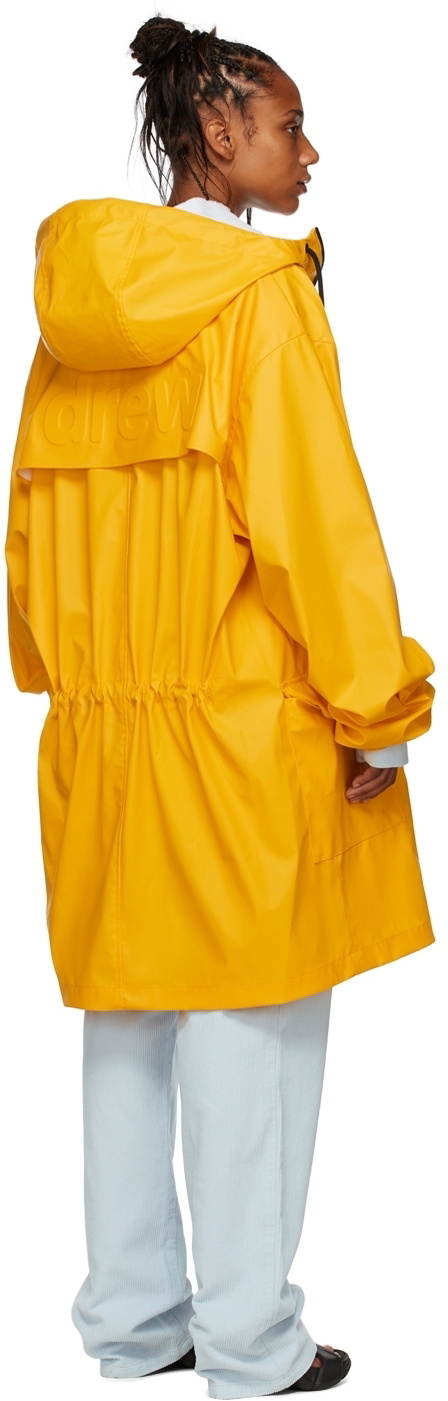 drew house SSENSE Exclusive Yellow Painted Mascot Coat