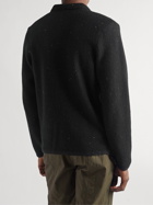Inis Meáin - Donegal Merino Wool and Cashmere-Blend Shirt Jacket - Black