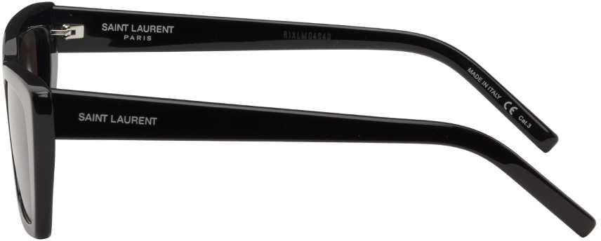 Saint Laurent Black SL 276 Square Cat-Eye Sunglasses Saint 