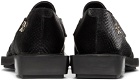 GmbH Black Snake Chappal Loafers