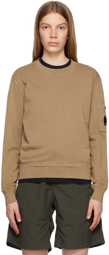 Photo: C.P. Company Khaki Lens Sweatshirt