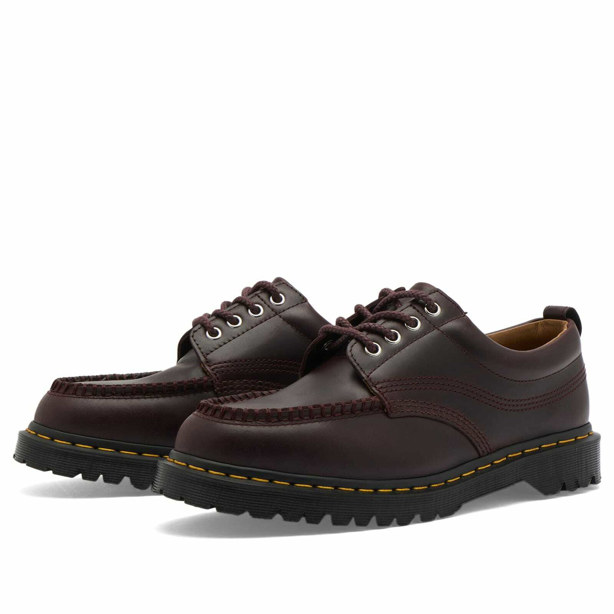 Dr. Martens Men's Lowell 4 Eye Shoe in Brown Mayhem