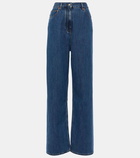 Valentino High-rise wide-leg jeans