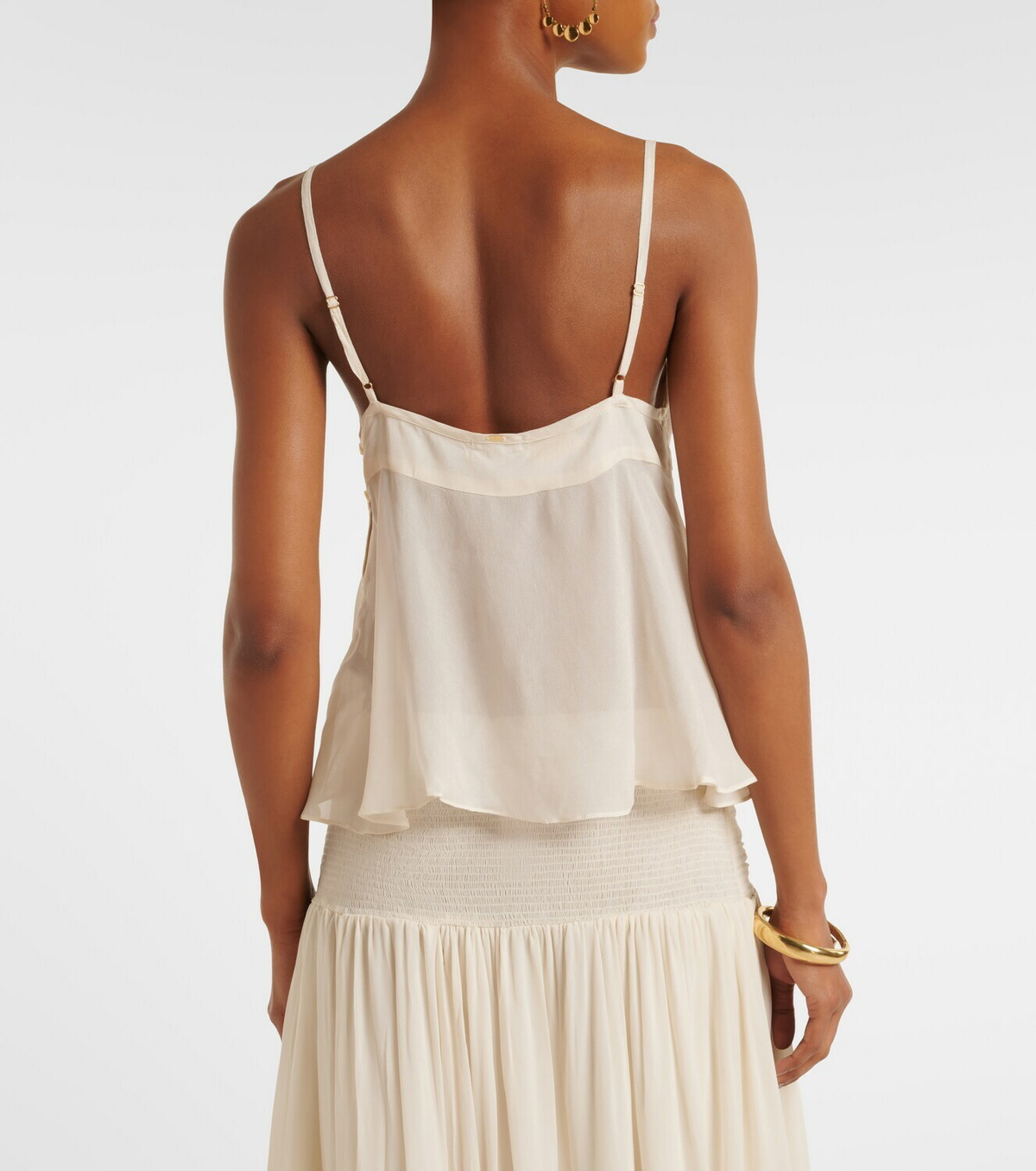 Poupette St Barth Camille ruffled camisole