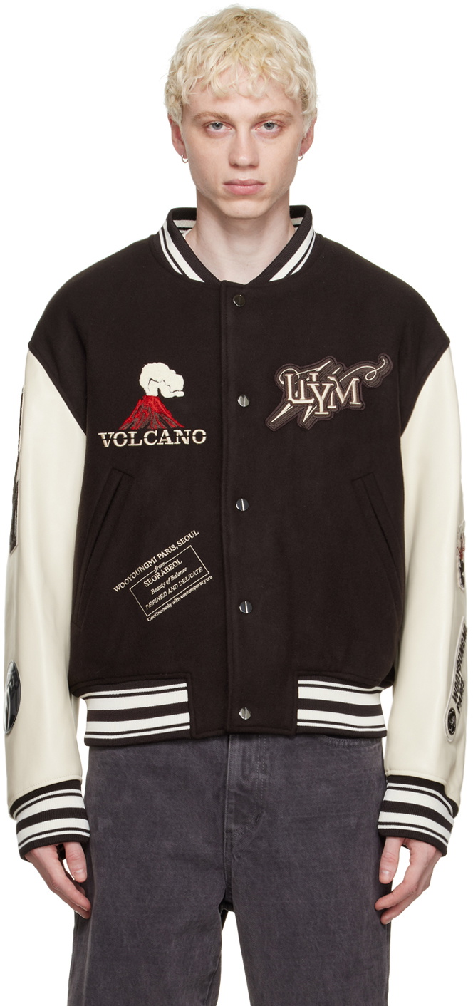 Wooyoungmi Brown Volcano Bomber Jacket Wooyoungmi