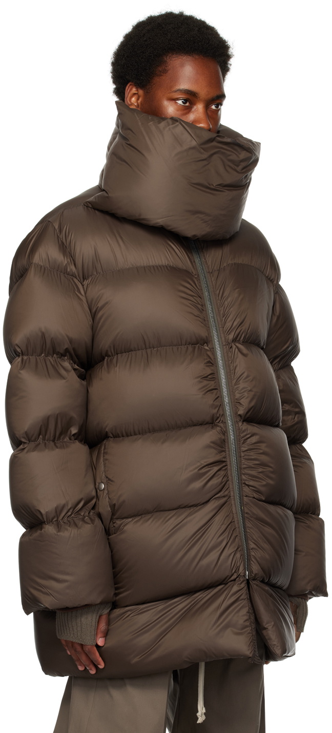 Rick Owens Brown Mountain Down Jacket Rick Owens