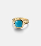 David Yurman DY Mercer® 18kt gold ring with turquoise