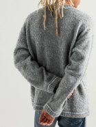 ERL - Washed Wool-Blend Sweater - Gray