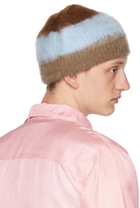Edward Cuming Brown & Blue Trio Beanie
