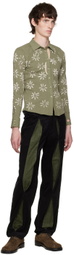 Solitude Studios SSENSE Exclusive Black & Green Reveal Trousers