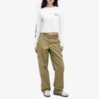 Dickies Women's Globe Long Sleeve T-Shirt in White