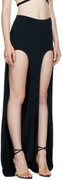 Dion Lee Black Arch Longline Maxi Skirt