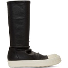 Rick Owens Black and White Sock Sneakers