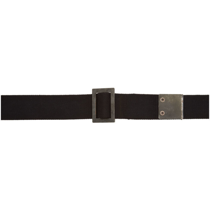 Boris Bidjan Saberi Black Object Dyed Belt Boris Bidjan Saberi