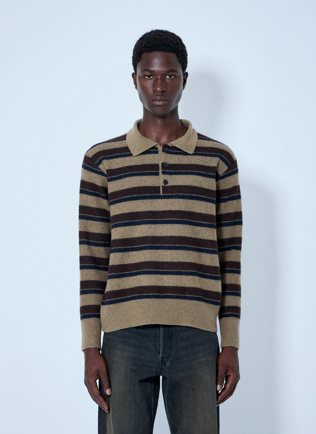 ssstein Knit Stripe Polo