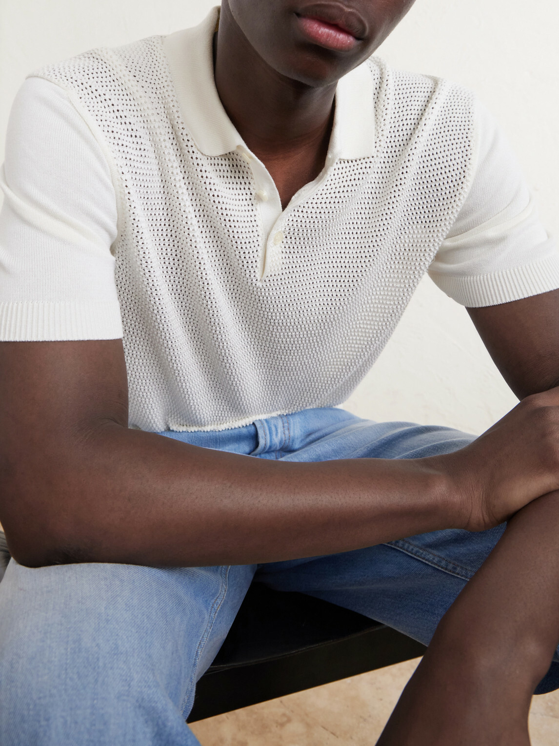 Orlebar Brown - Burnham Tie Stitch II Silk and Cotton-Blend Polo Shirt - Neutrals