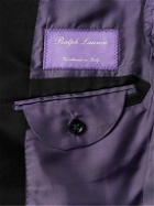 Ralph Lauren Purple label - Astaire Shawl-Collar Satin-Trimmed Cotton-Velvet Tuxedo Jacket - Black