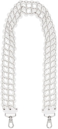 Stefan Cooke White Button Strap Keychain