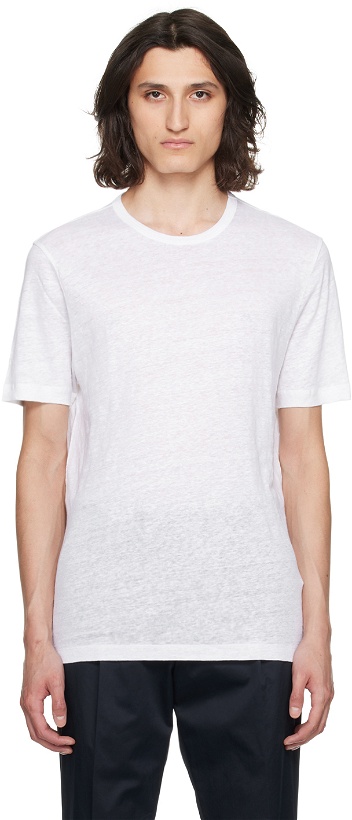Photo: BOSS White Slub T-Shirt