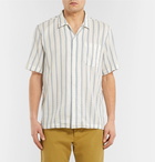 Universal Works - Striped Cotton Shirt - White