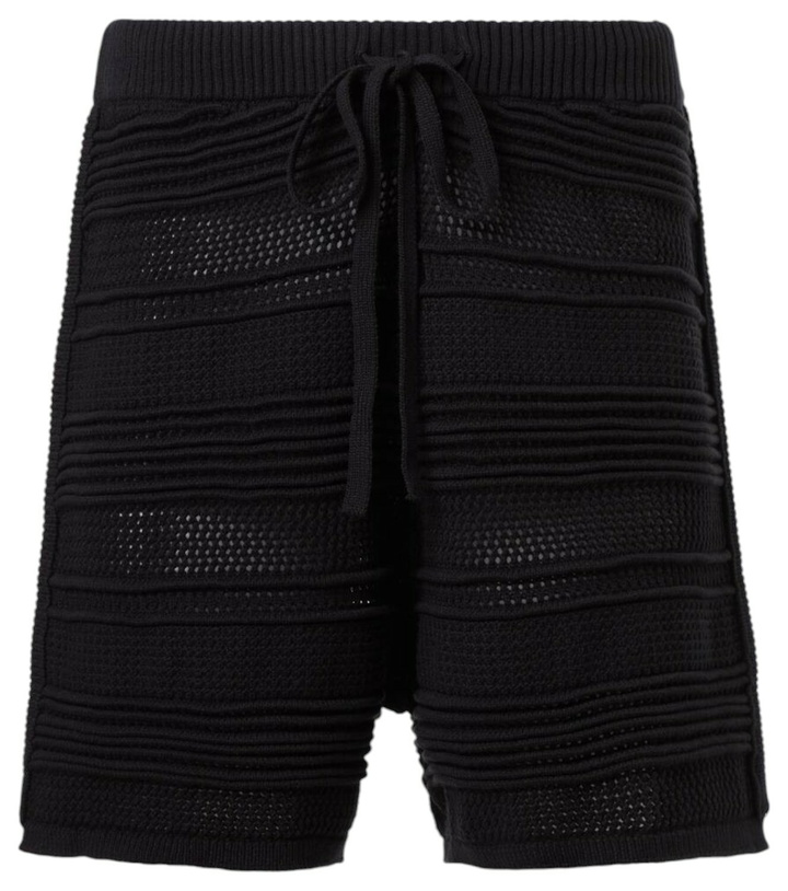 Photo: Commas Cotton-blend crochet Bermuda shorts