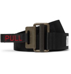 Heron Preston - 4cm Logo-Jacquard Webbing Belt - Black