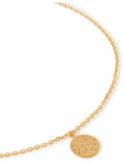 Mikia - Polaris Gold-Plated Diamond Pendant Necklace