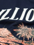 Billionaire Boys Club - Paradise Logo-Print Cotton-Jersey T-Shirt - Blue