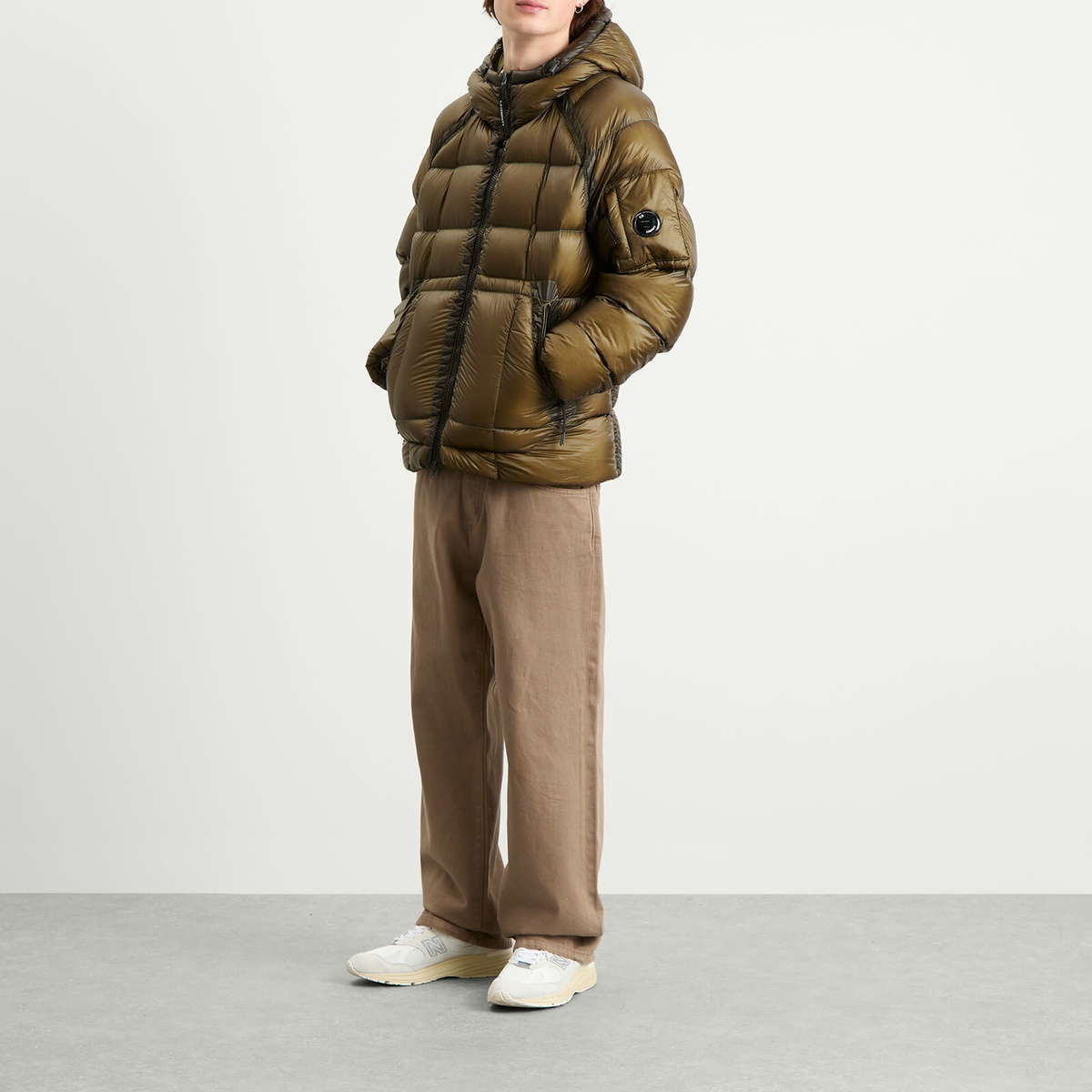 C.P. Company Men's DD-Shell Hooded Jacket in Ivy Green C.P. Company