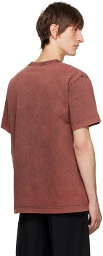 Alexander Wang Burgundy Embossed T-Shirt