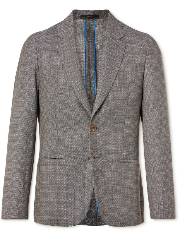 Photo: PAUL SMITH - Wool and Linen-Blend Blazer - Gray - UK/US 38