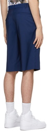 Comme des Garçons Homme Plus Blue Wool Shorts