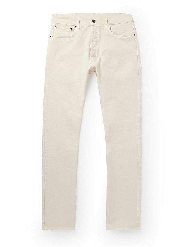 Photo: Altea - Perth Straight-Leg Cotton-Blend Trousers - White