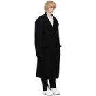 Maison Margiela Black Felt Oversized Coat