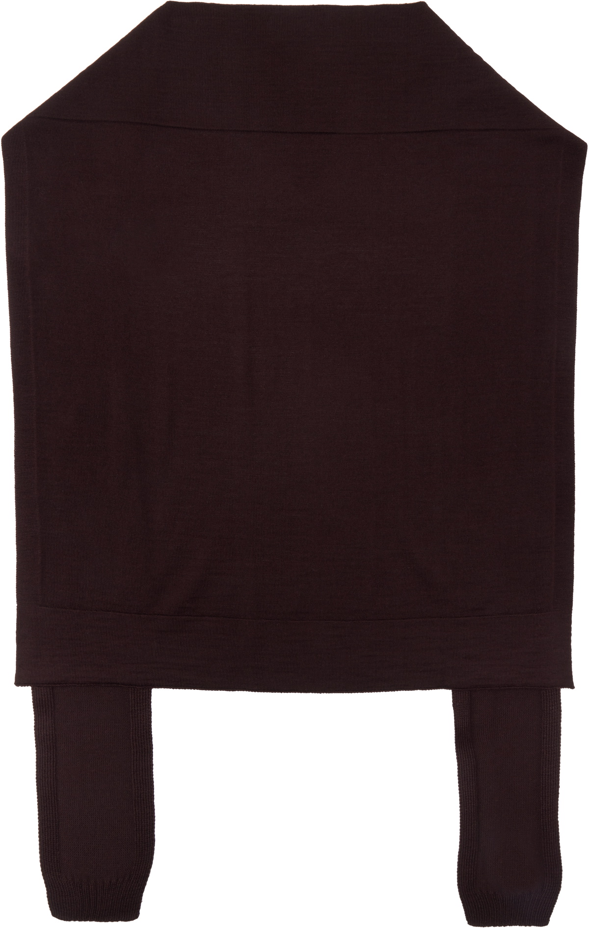 LEMAIRE Burgundy Trompe L'oeil Scarf Lemaire