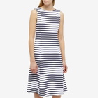 Armor-Lux Women's Stripe Dress in White/Seal