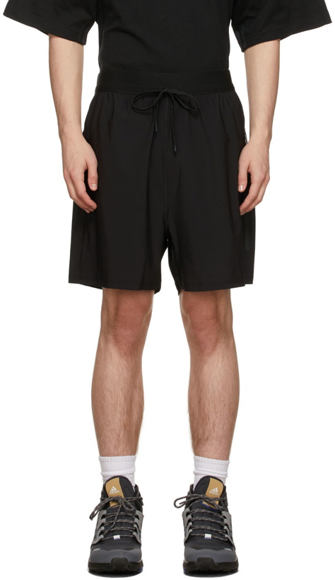 Photo: adidas Originals Black Knit Yoga Shorts