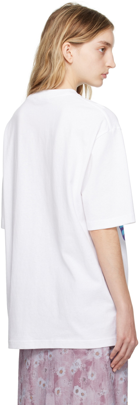 Acne Studios White Screen Print T-Shirt Acne Studios