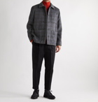 CLUB MONACO - Checked Wool-Blend Chore Jacket - Gray