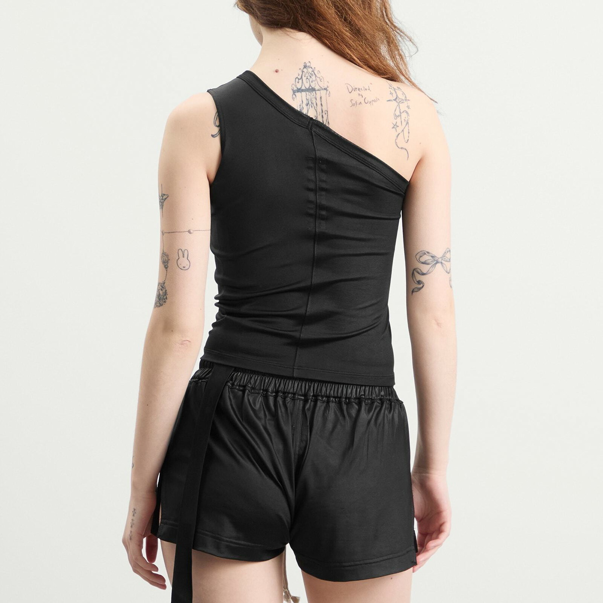 Rick Owens DRKSHDW Women's Sleeveless Coated Ziggy T-Shirt in Black